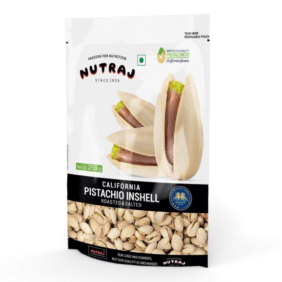 Nutraj California Roasted Salted Pistachios 500g (250g X 2)