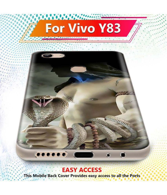 NBOX - Multicolor Silicon Printed Back Cover Compatible For Vivo Y83 ( Pack of 1 )