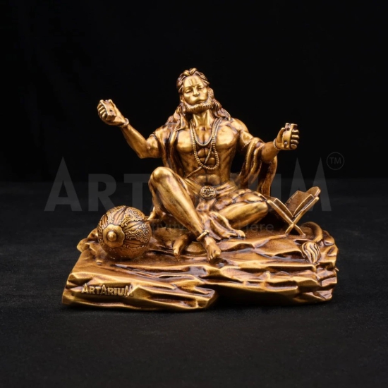 Artarium Bhaktimay Hanuman ji Murti Bajrangbali Idol | Hanuman Ji Statue for Home Decor Gift Article Decorative Showpiece Pack of 1