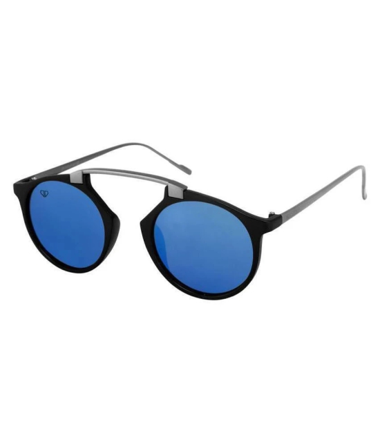 Walrus Blue Panto Sunglasses ( CRN-II-030218 ) - Medium