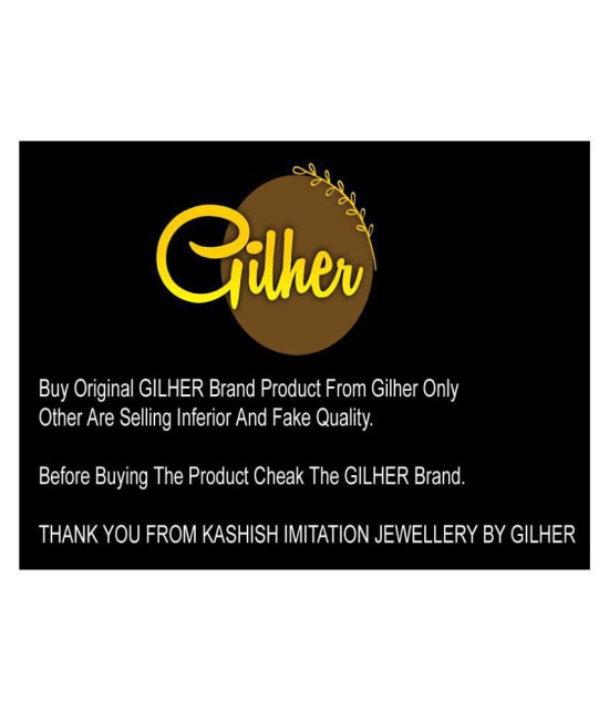 gilher - Gold Alloy Necklace Set ( Pack of 1 ) - Gold