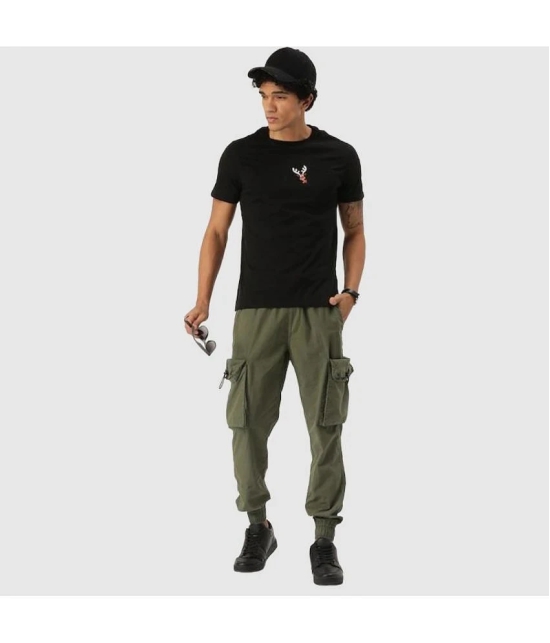 Bene Kleed Olive Loose Joggers ( Pack of 1 ) - None