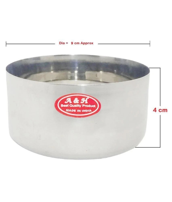 A & H ENTERPRISES 8 Pcs Stainless Steel Cereal Bowl 180 mL - Steel