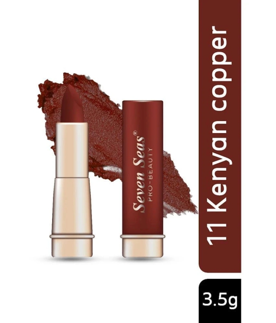 Seven Seas Classy Matte Full Coverage Long Lasting &Smudge Proof Matte Lipstikc (Kenyan Copper 3.5g)