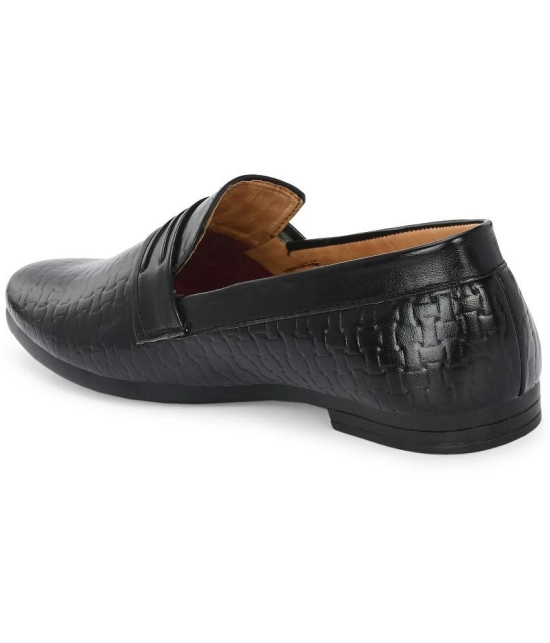 Leeport Black Mens Slip On Formal Shoes - None