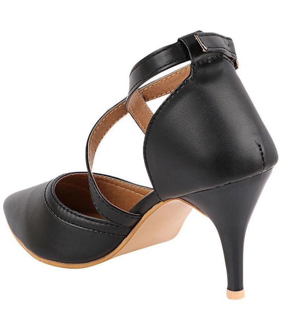 Shoetopia - Black Women''s Sandal Heels - None