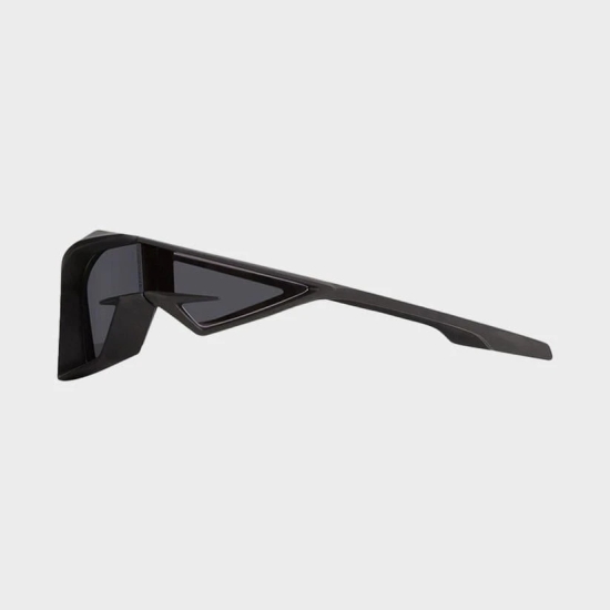 [ Metro Spider ] Tech Geometric Sunglasses-Silver