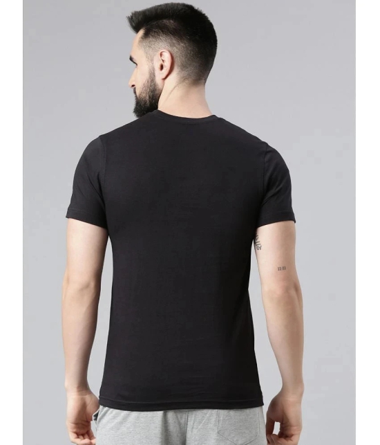 Force NXT - Black 100% Cotton Regular Fit Mens T-Shirt ( Pack of 1 ) - None