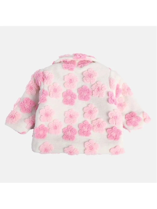 Miniklub Baby Girls Collar Regular Length Knit Jacket (Marshmallow Color) - None