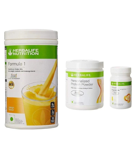 Herbalife Nutrition F 1 Mango-500gm, F 3 Protein Powder-200gm, and Afresh Lemon- 50 gm Pack of 3