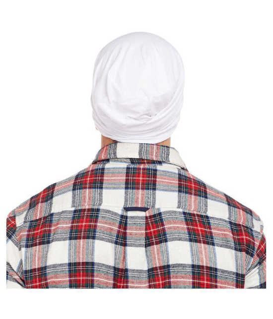 Vimal Jonney White Cotton Caps - White