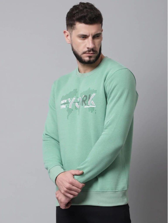 Rodamo Men Green Printed Sweatshirt