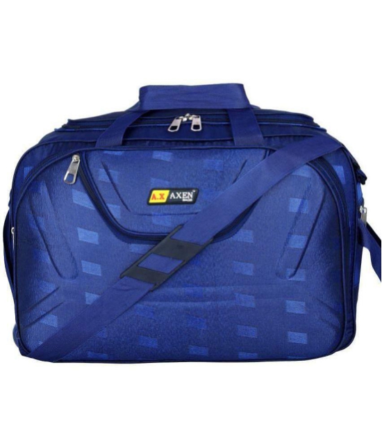 AXEN BAGS - Blue Polyester Duffle Trolley - Onesize