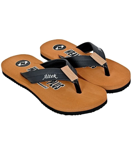 Altek - Tan Mens Thong Flip Flop - None