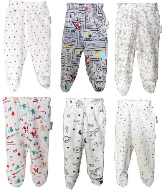 NammaBaby - Cotton Blend Multi Color Trackpant For Baby Boy ( Pack of 6 ) - None