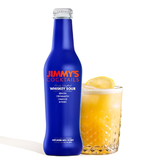 Jimmys Cocktails Non Alcoholic Beverage - Whiskey Sour Mixer, 250 Ml