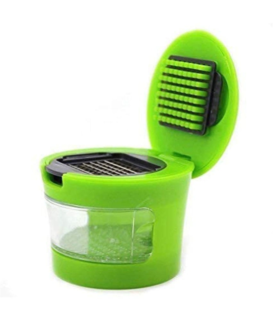 HOMETALES Garlic Chopper|Press Tools - Green