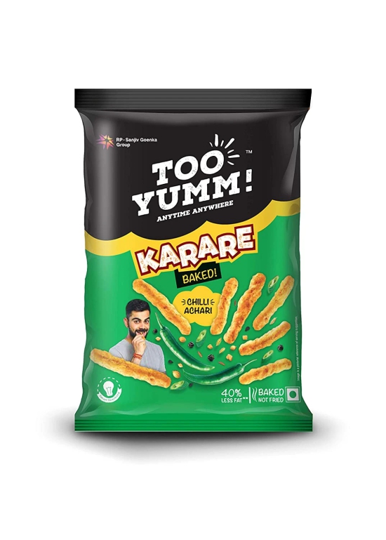 Too Yumm! Karare Baked - Chilli Achari, 40 gm