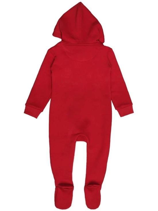 Bodycare Maroon Fleece Rompers For Baby Boy ( Pack of 1 ) - None