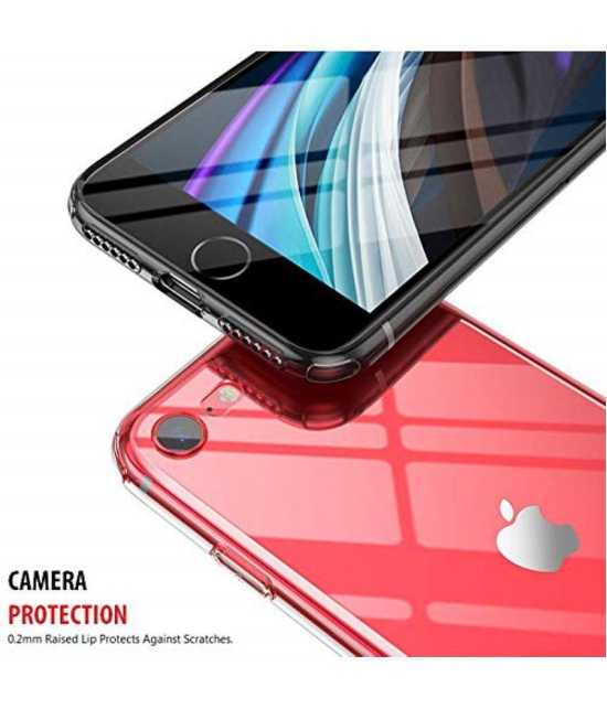 Case Vault Covers Silicon Soft cases Compatible For Silicon Apple Iphone 8 ( Pack of 1 ) - Transparent