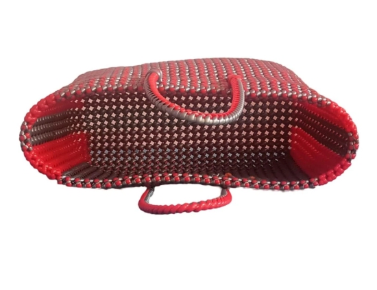 Sonchiraiya Wire Bag Red and Silvar Color