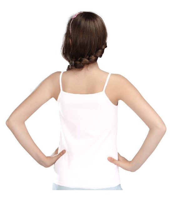 HAP Lovly white Camisole for Girls/inners for girls/spaghetti top/pack of 10 - None