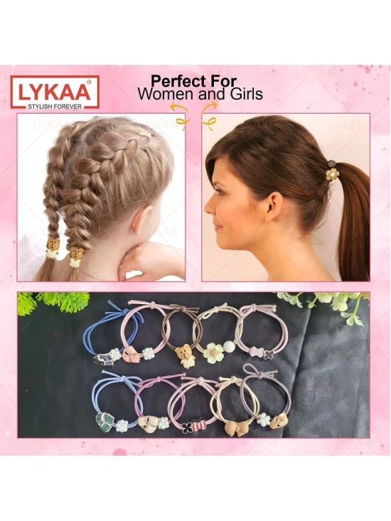 LYKAA Multi Girls Rubber Band ( Pack of 10 ) - Multi