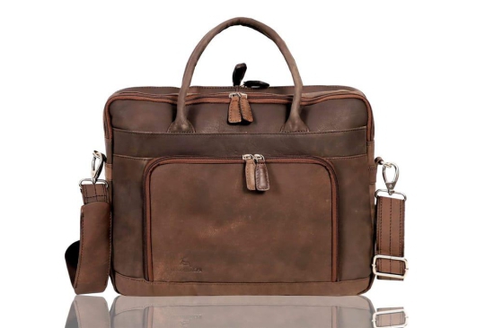 LEADERACHI Vintage Leather Messenger Bag For Men's | Office Bag | Laptop Bag | Briefcase Bag.