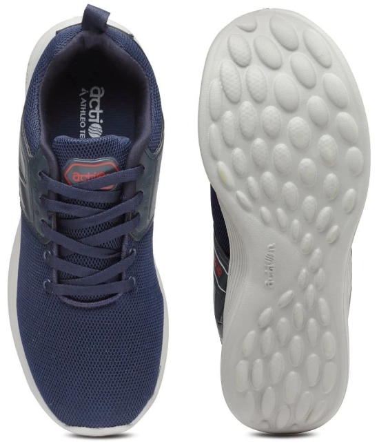 Action Action Running Shoes Navy Mens Sports Running Shoes - None