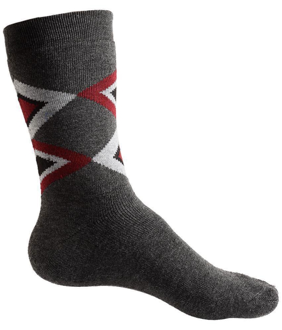 Texlon - Multicolor Woollen Men's Mid Length Socks ( Pack of 3 ) - Multicolor