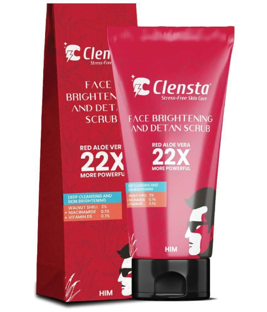 Clensta Face Brightening & Detan Scrub With 3% Walnut Shell 50 gm & Clensta Face Moisturizing Cream With 3% Sepicalm & Goodness of Oats 50 gm