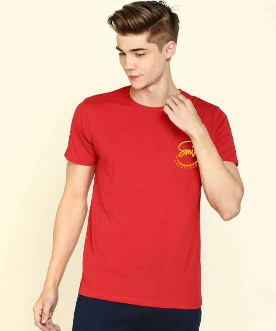 Young Trendz Boys Printed Tshirt-13-14YEARS / RED