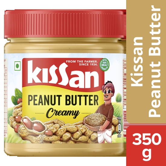 Kissan Creamy Peanut Butter, 350 gms