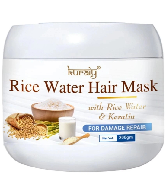 KURAIY Rice Water Hair Mask With Rice Water & Keratin For Damage Repair 200g