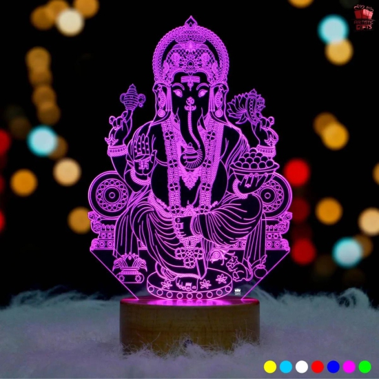 Ganesh ji 3D Illusion LED Lamp