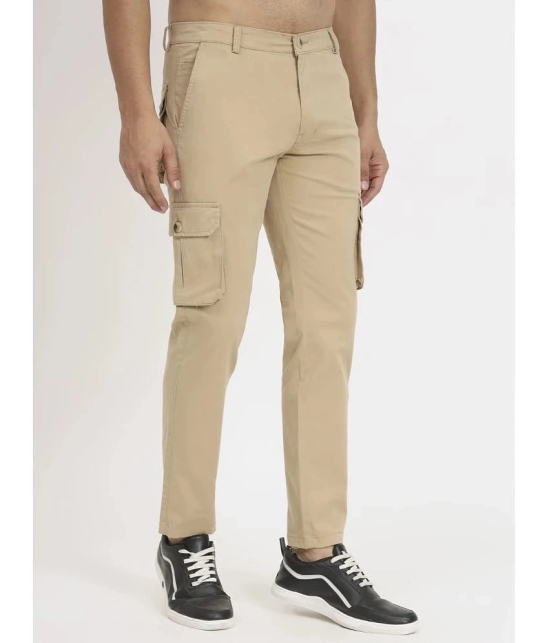 RAGZO Regular Flat Mens Cargos - Khaki ( Pack of 1 ) - None