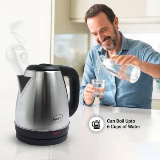 Pigeon Favourite Electric Kettle  (1.5 L, Silver, Black)