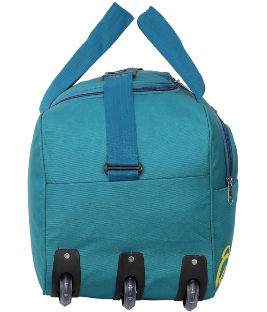 Kyros 53 Ltrs Teal Polyester Duffle Trolley - Onesize