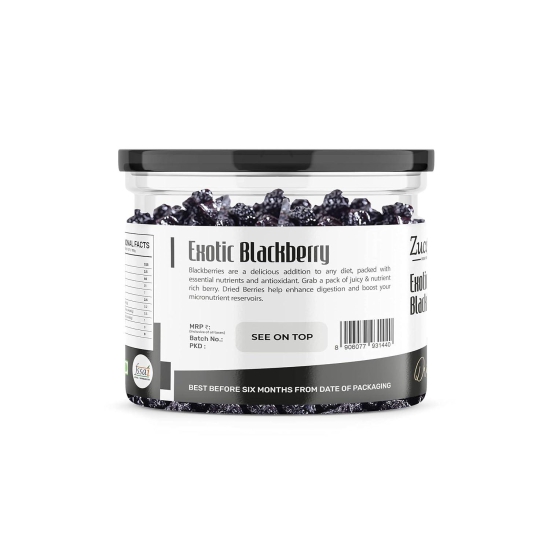 Zucchero Exotic Dried Blackberry, 100g | Crunchy & Goey Berries