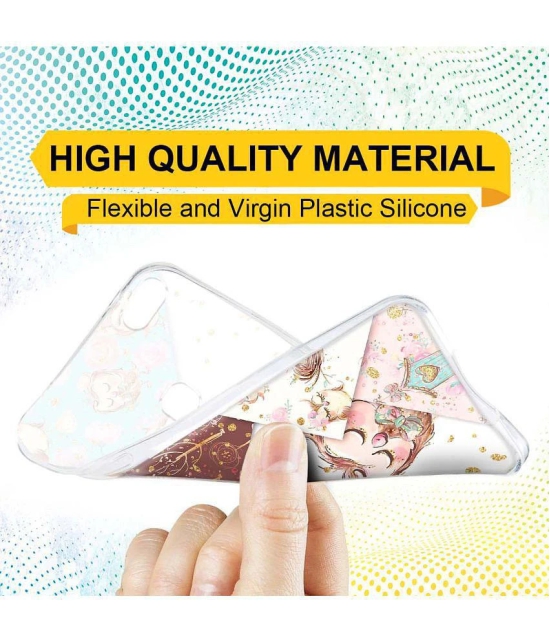 NBOX - Multicolor Silicon Printed Back Cover Compatible For Vivo Y81 ( Pack of 1 )