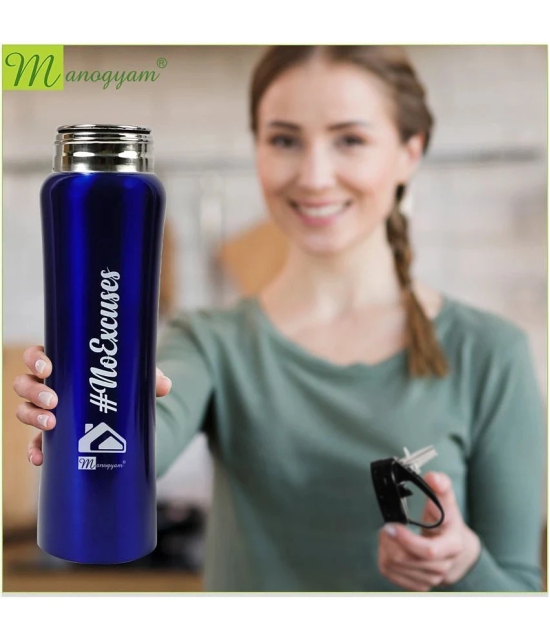 Manogyam Stainless Steel Blue 750 mL Sipper ( Pack of 1 ) - Blue