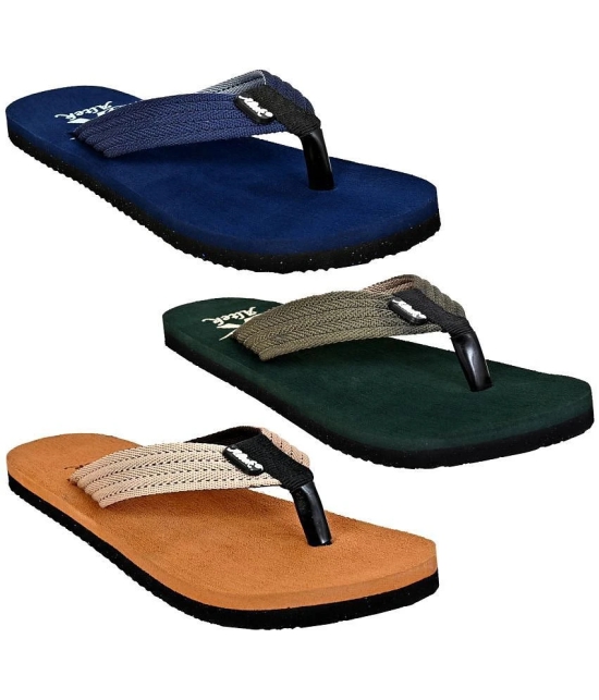 Altek Olive Mens Thong Flip Flop - None