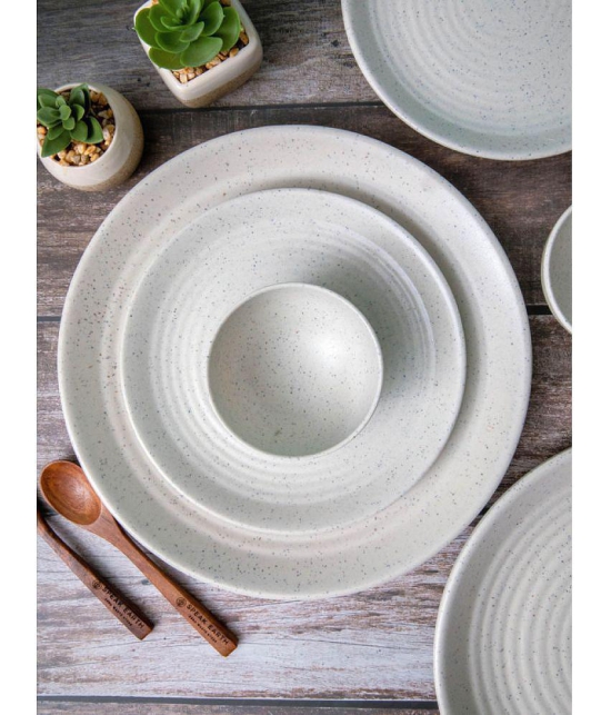 Good Homes - SW-FQPRB-W-24 White Melamine Dinner Set ( Pack of 24 ) - White