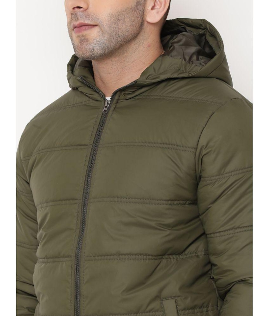 9TY3REE Polyester Mens Puffer Jacket - Olive ( Pack of 1 ) - None