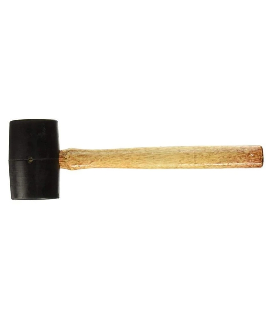 DIY Crafts Jewelers Hammer Black Rubber Mallet with Wooden Handle Rubber Mallet Do it Your Self Tools. (1 Pack)