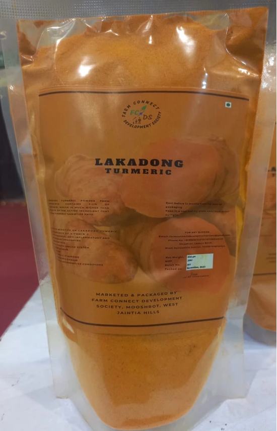 Organic lakadong turmeric powder