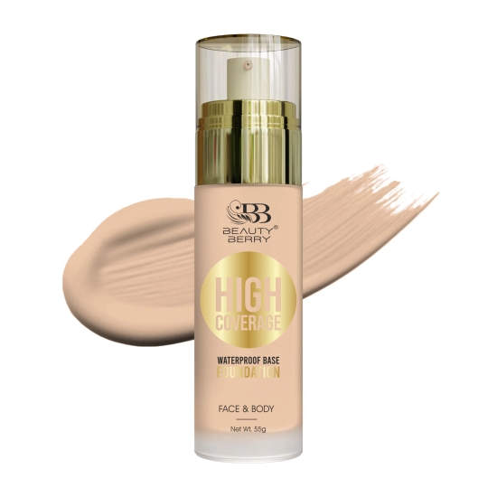 Beauty Berry High Coverage Waterproof Base Foundation-Shade 02