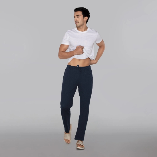 Pace Cotton Rich Track Pants Navy Blue S