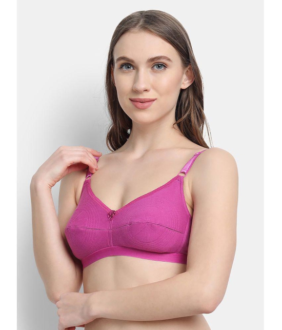 VStar - Wine Cotton Non Padded Women's Everyday Bra ( Pack of 1 ) - None