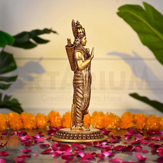 Artarium Shri Ram Model for Home Decor Item, Resin Material Prabhu Shree Ram Idol, Ideal for Home Temple | Height -12 Inches